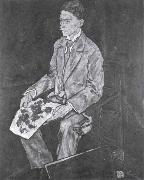 Egon Schiele Portrait of Dr.Franz Martin Haberditzl oil